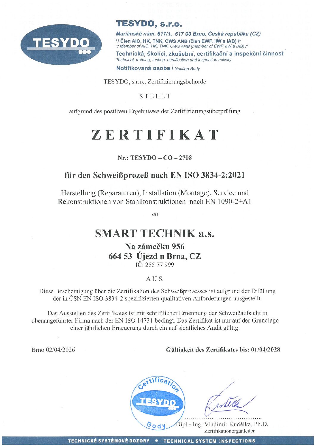 Certifikát pro proces svařování NJ_platnost do 1.4.2027
